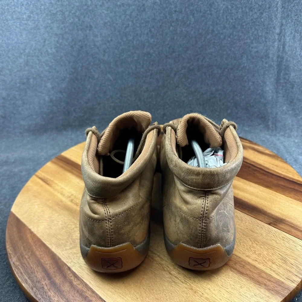 Twisted X Men's Chukka Driving Moc MDM0033 Brown Basket Weave Size 11.5W